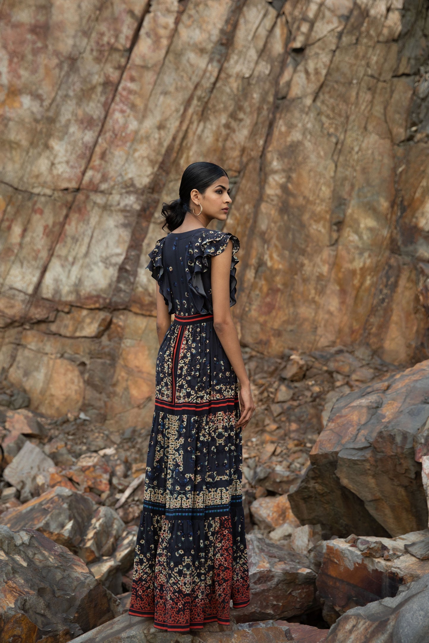 OSIRIS TIERED MAXI DRESS