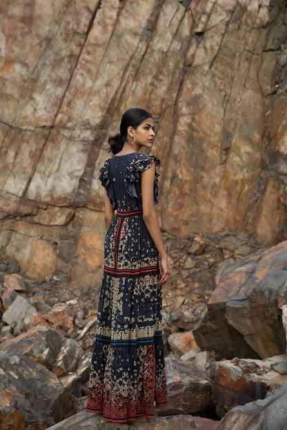 OSIRIS TIERED MAXI DRESS