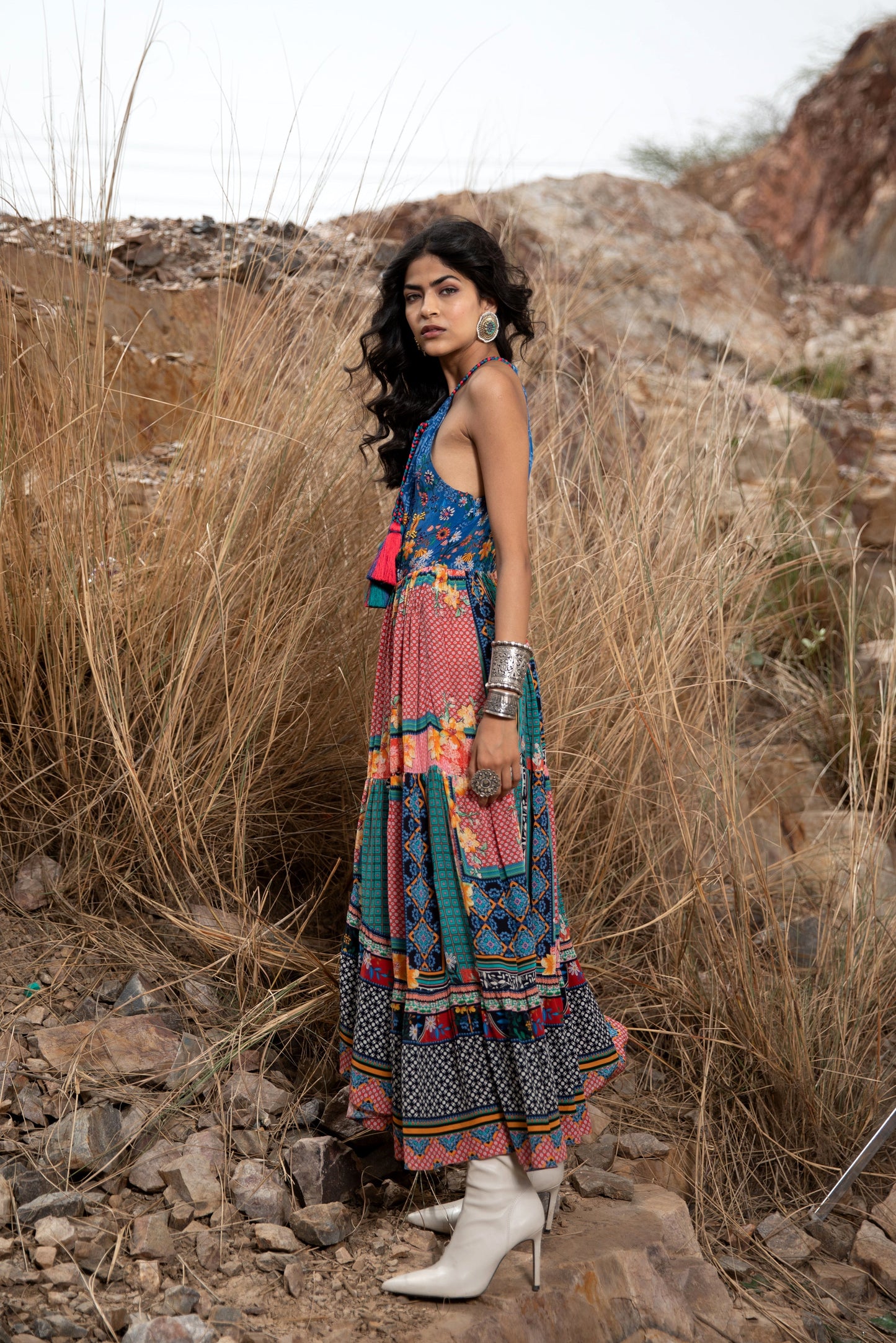 Serene Sapphire Hi-Low-Kleid