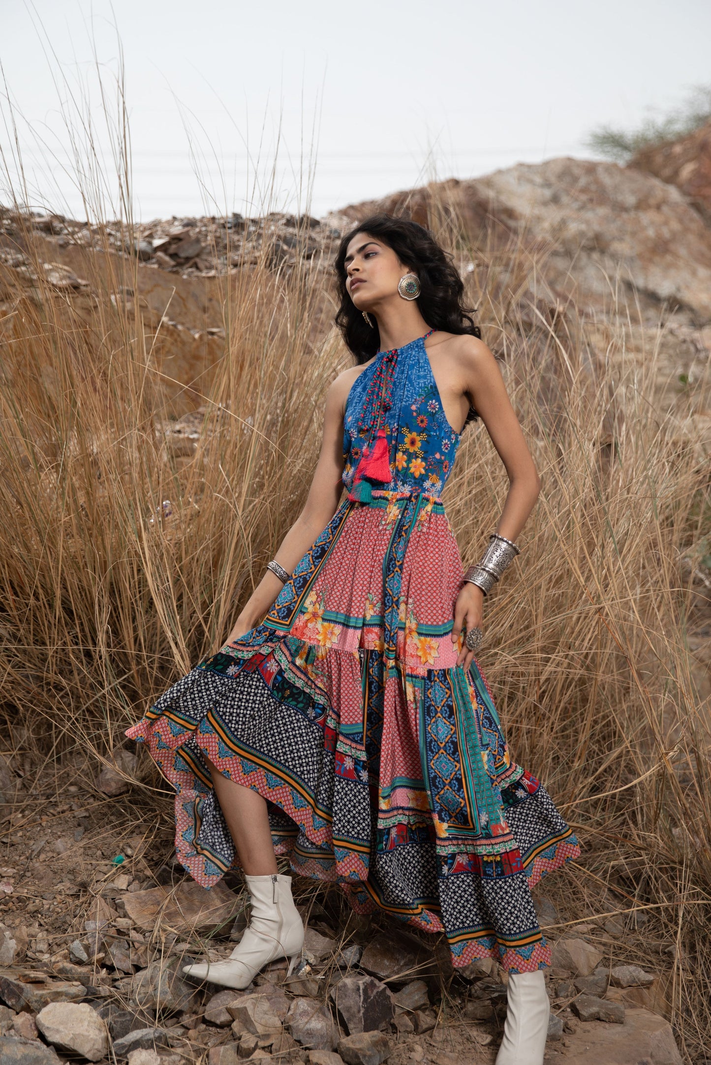 Serene Sapphire Hi-Low-Kleid