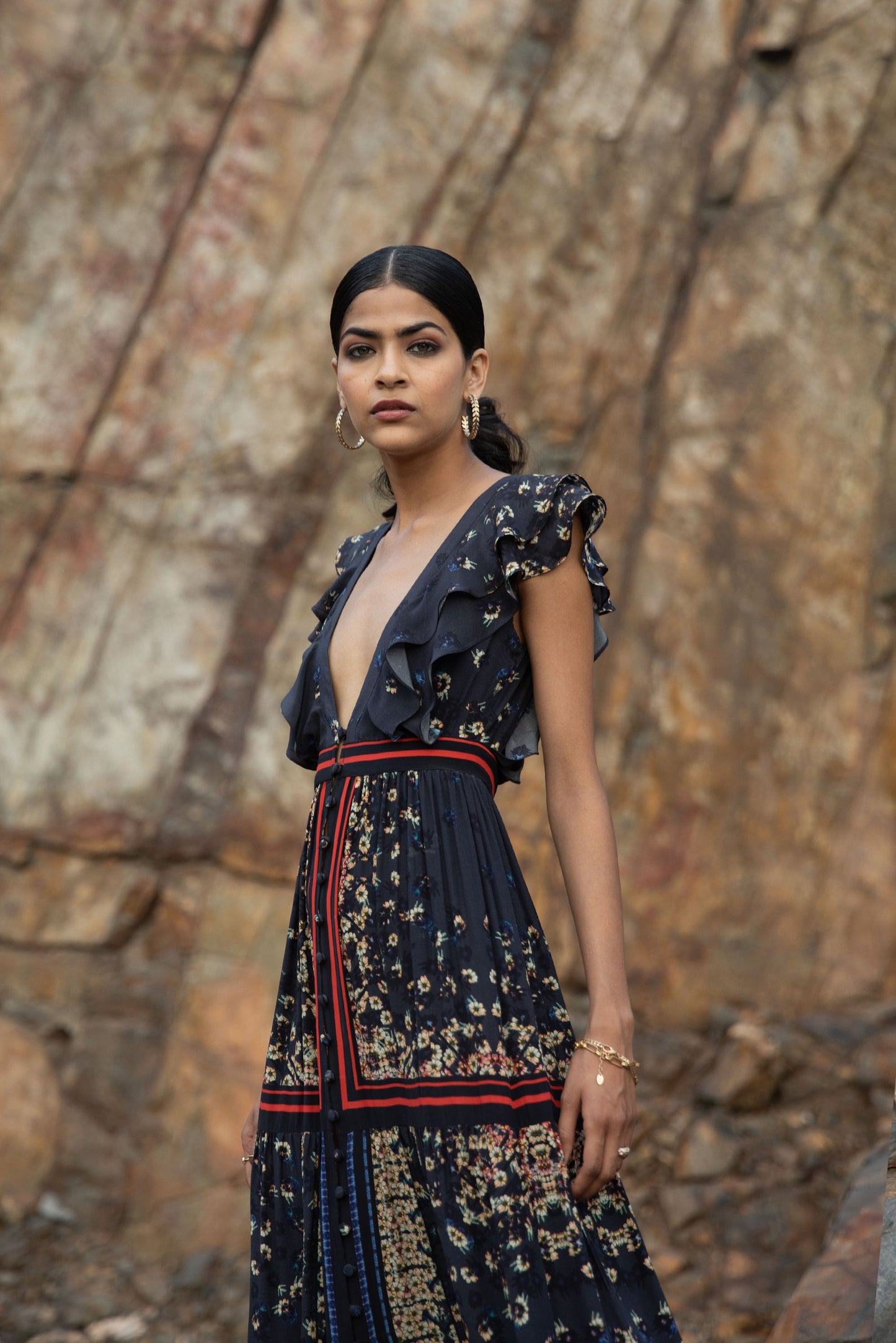 OSIRIS TIERED MAXI DRESS