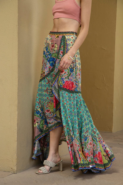 Oceania Maxirock mit Rüschen