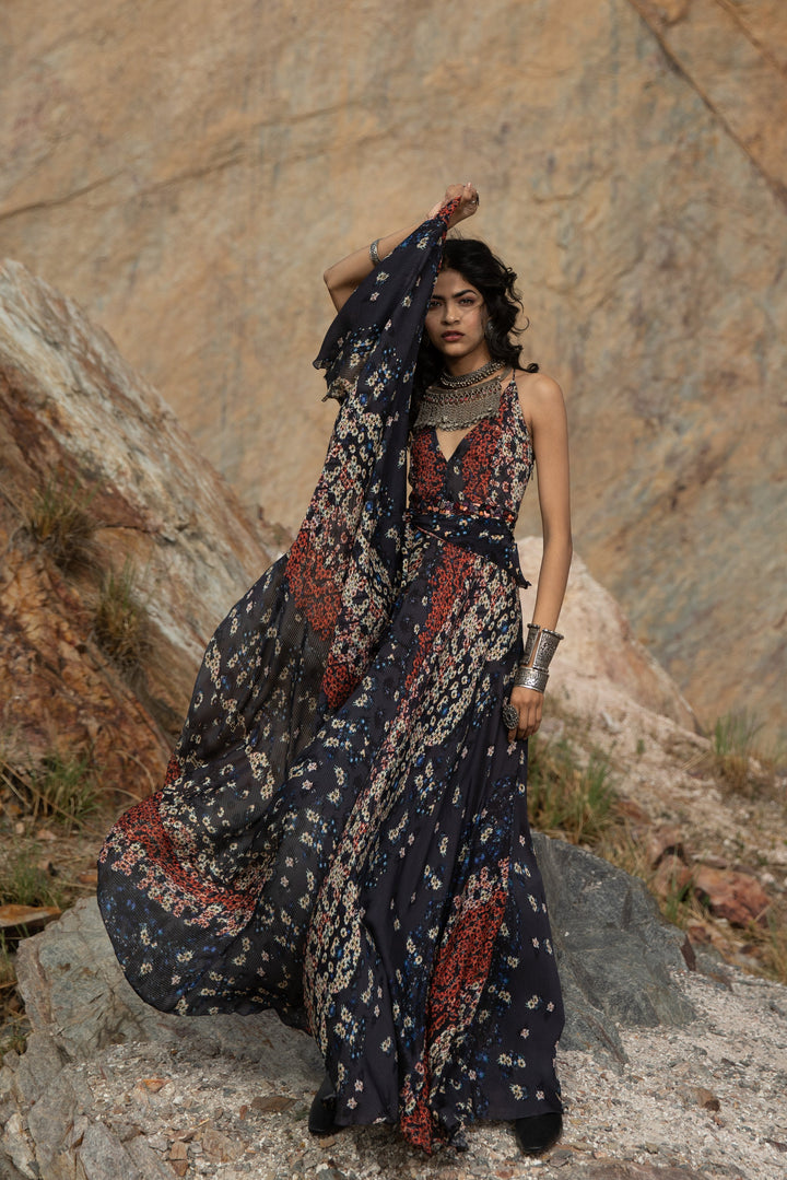OSIRIS MAXI WRAP DRESS