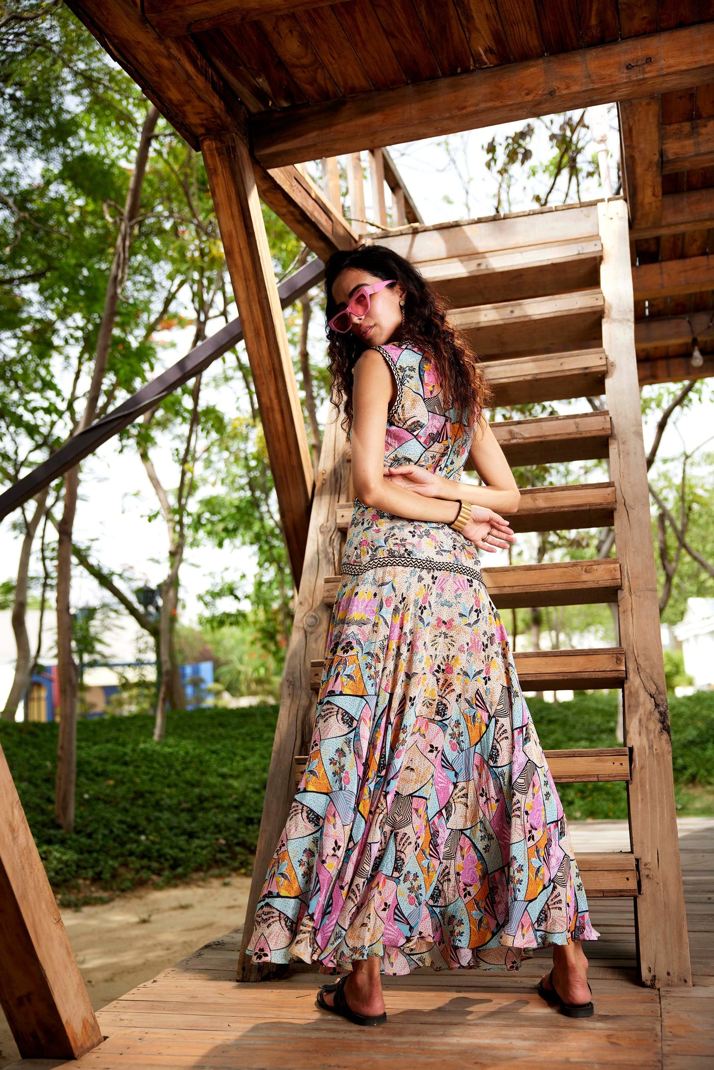 MYSTIC CUT-OUT MAXI DRESS