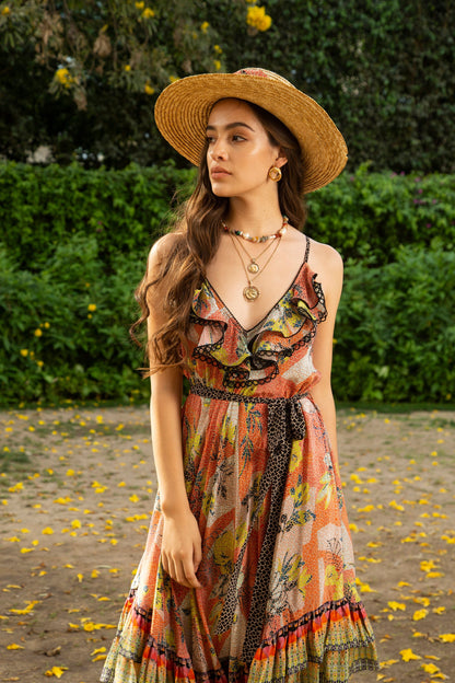 Sundown Midikleid