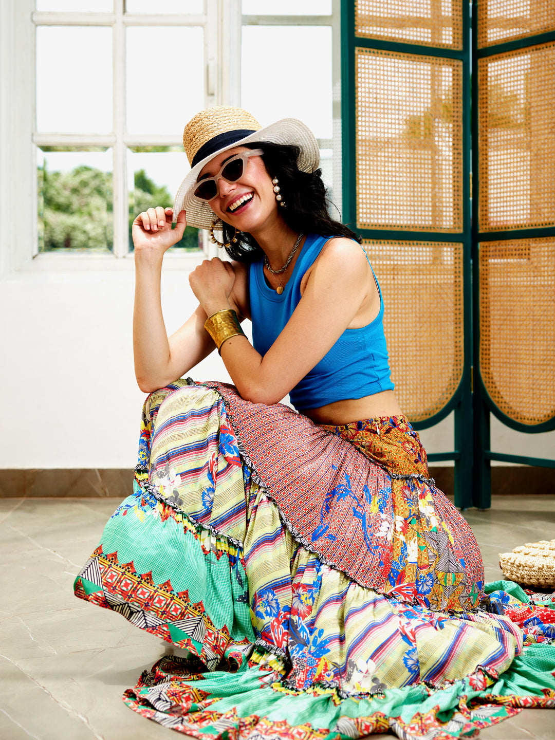 RUTH EMBELLISHED MAXI SKIRT