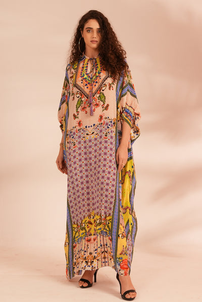 TROPICAL TILES KAFTAN