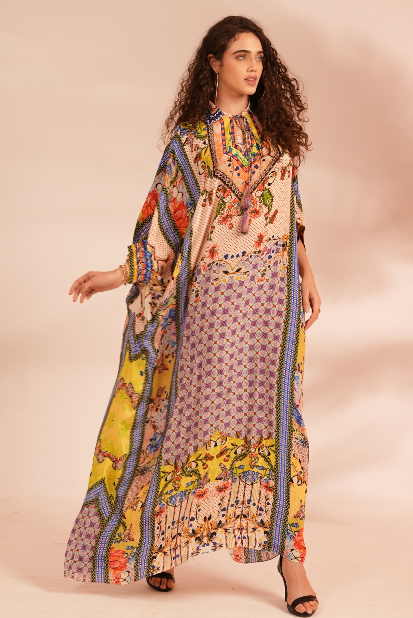 TROPICAL TILES KAFTAN