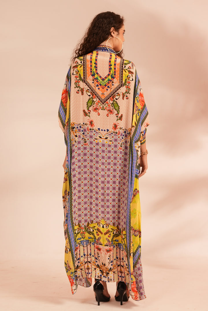 TROPICAL TILES KAFTAN