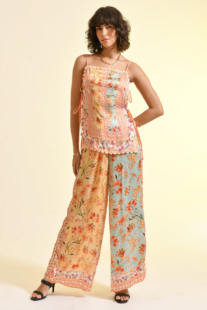 TINTED FLORAL ROSAE PANTS