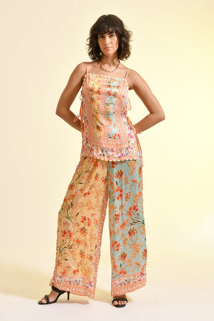 TINTED FLORAL ROSAE PANTS