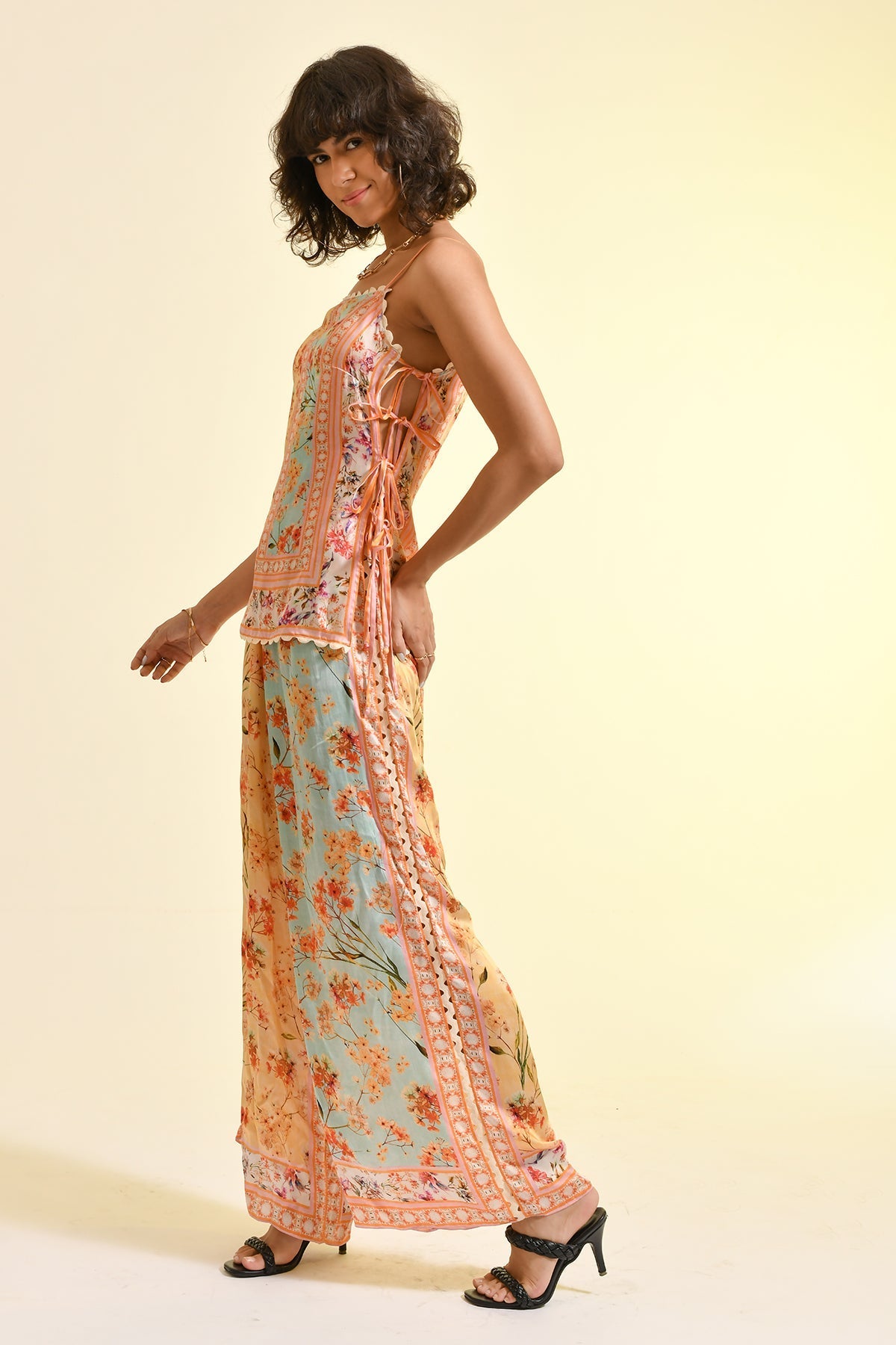 TINTED FLORAL ROSAE PANTS