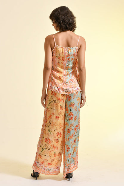 TINTED FLORAL ROSAE PANTS