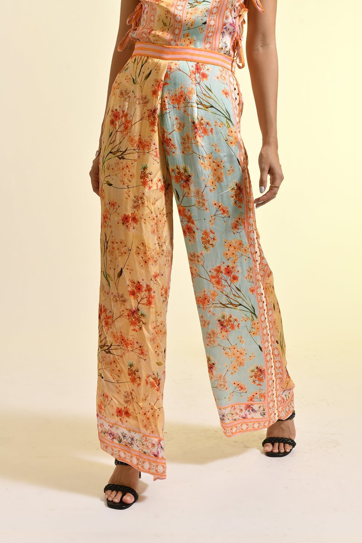TINTED FLORAL ROSAE PANTS