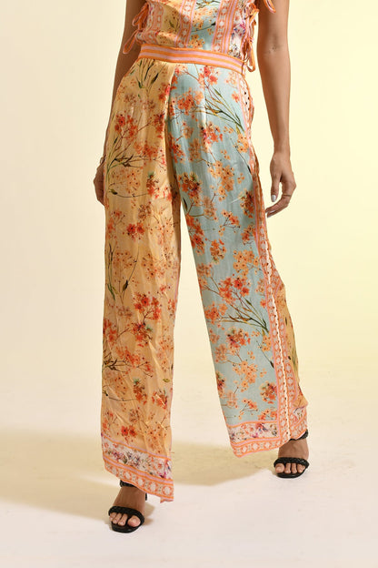 TINTED FLORAL ROSAE PANTS