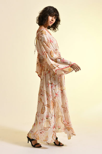 FLORAL BLUSH KAFTAN