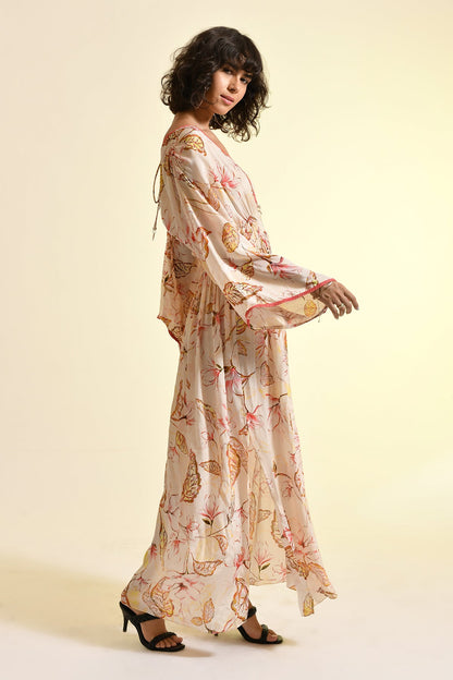 FLORAL BLUSH KAFTAN