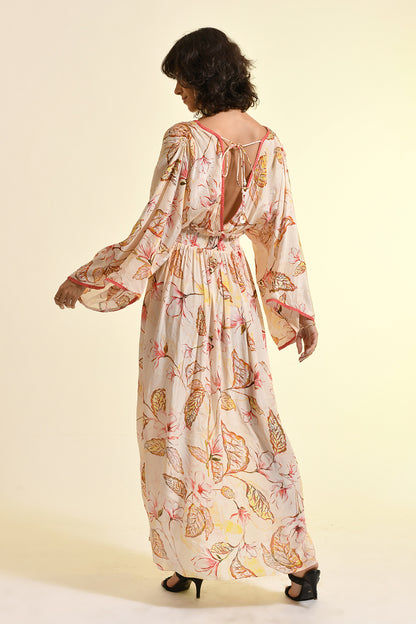 FLORAL BLUSH KAFTAN