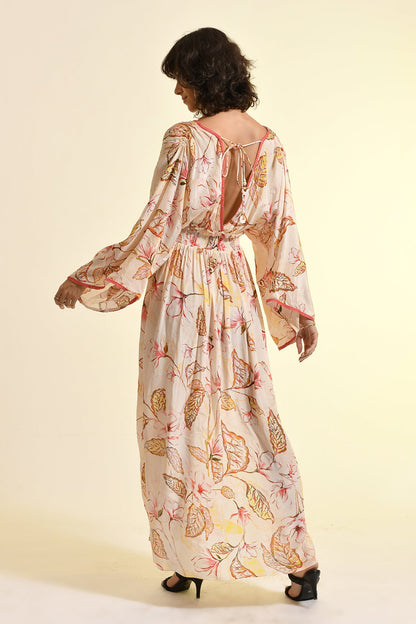 FLORAL BLUSH KAFTAN