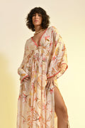 FLORAL BLUSH KAFTAN