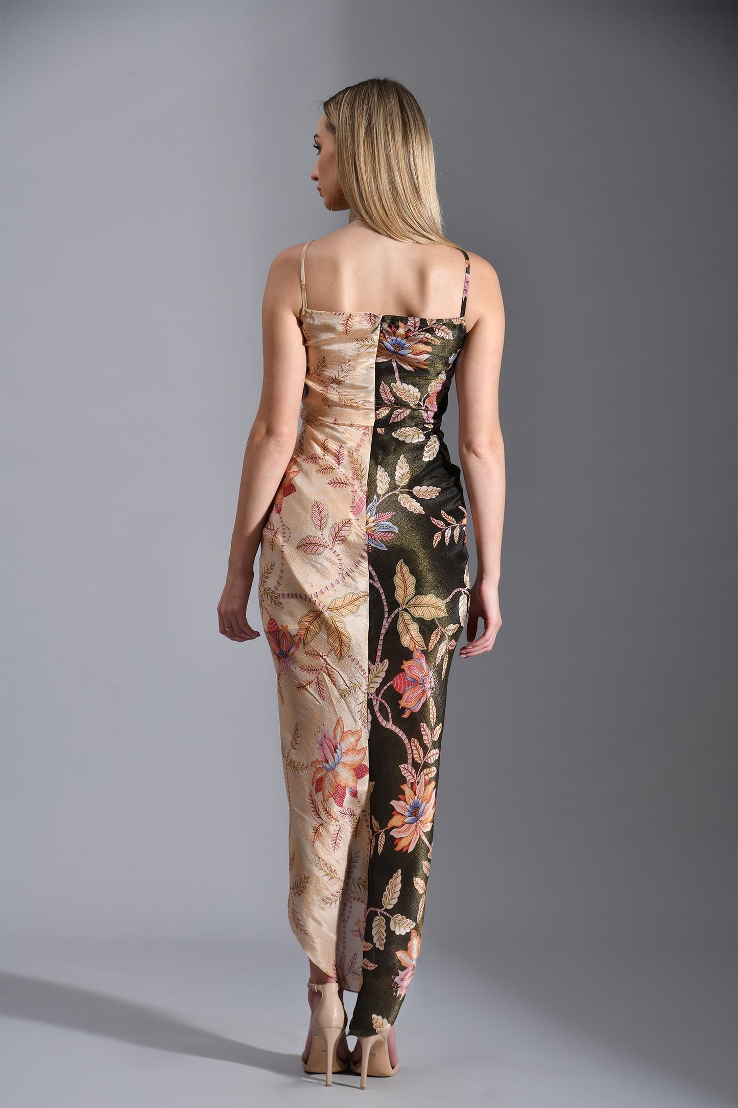 WISTERIA RUFFFLE MIDI DRESS
