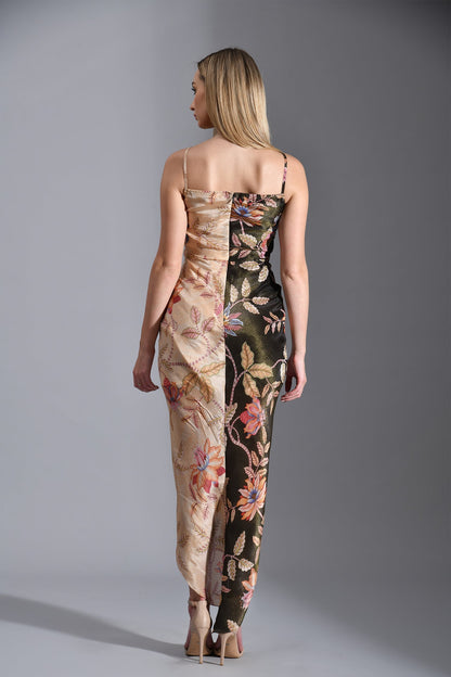 WISTERIA RUFFFLE MIDI DRESS