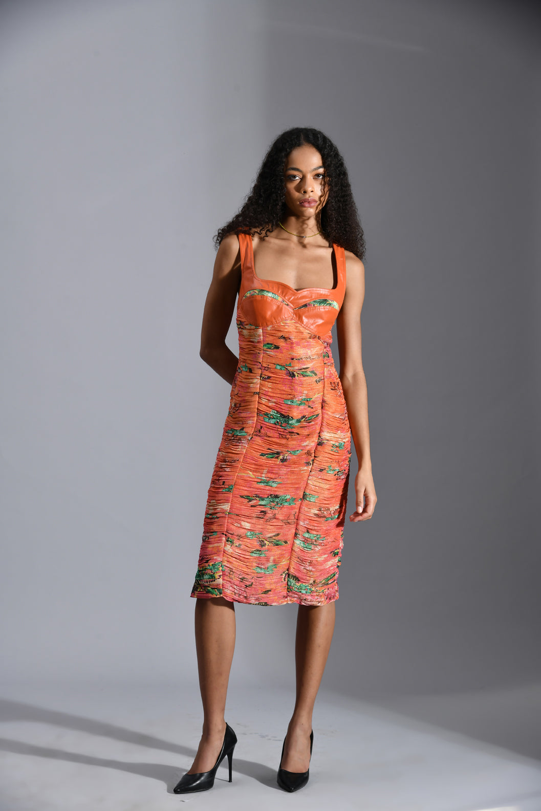 SAFFRON MIDI  DRESS