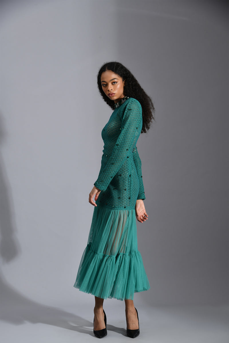 EMERALD MIDI DRESS