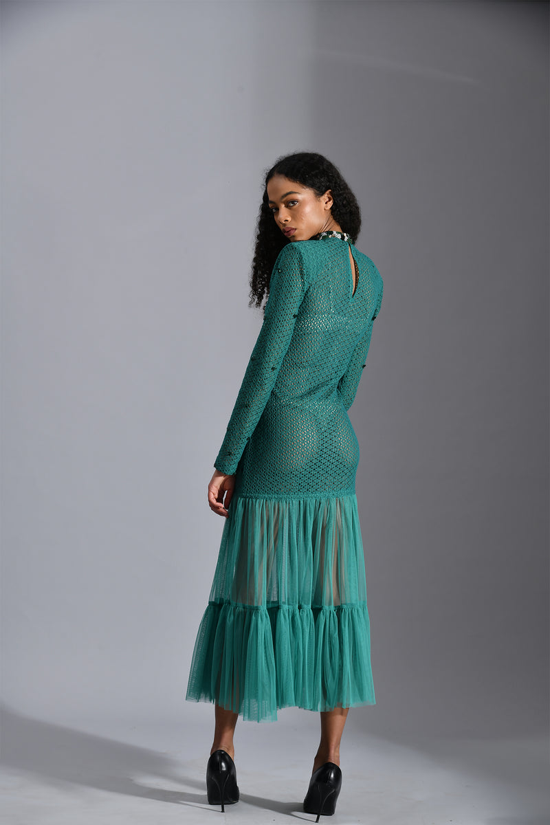 EMERALD MIDI DRESS