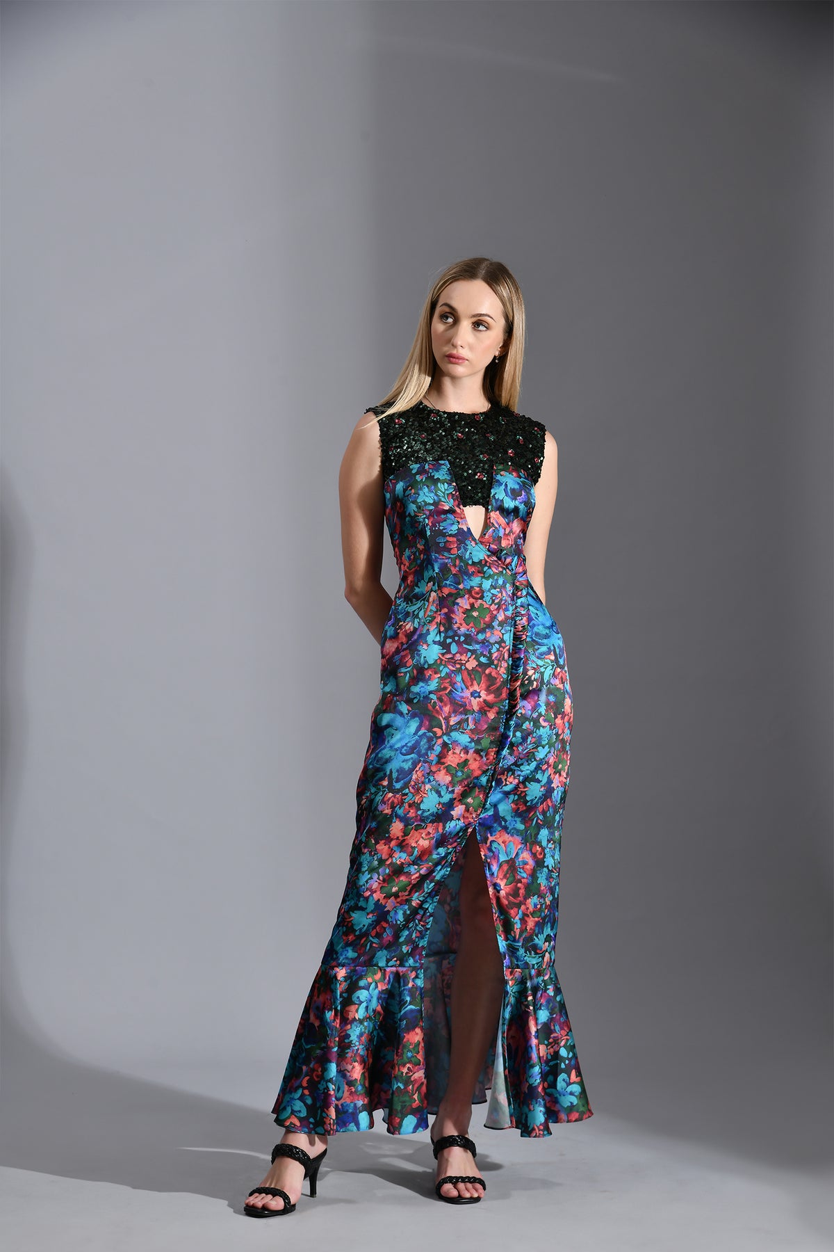 BELLE SEQUIN  MAXI DRESS