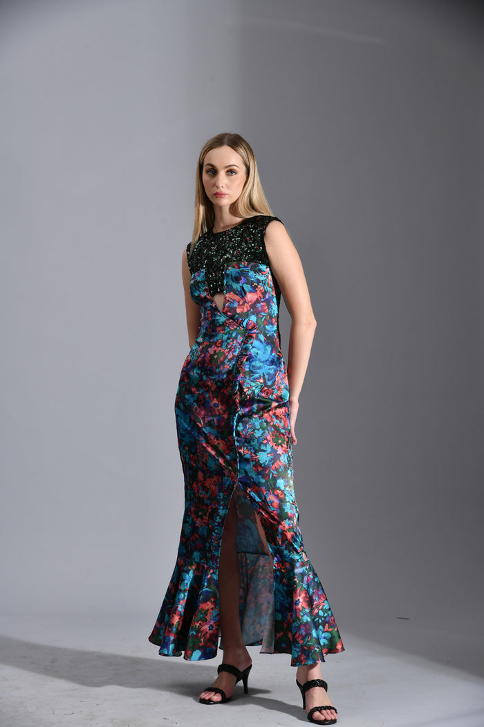 BELLE SEQUIN  MAXI DRESS