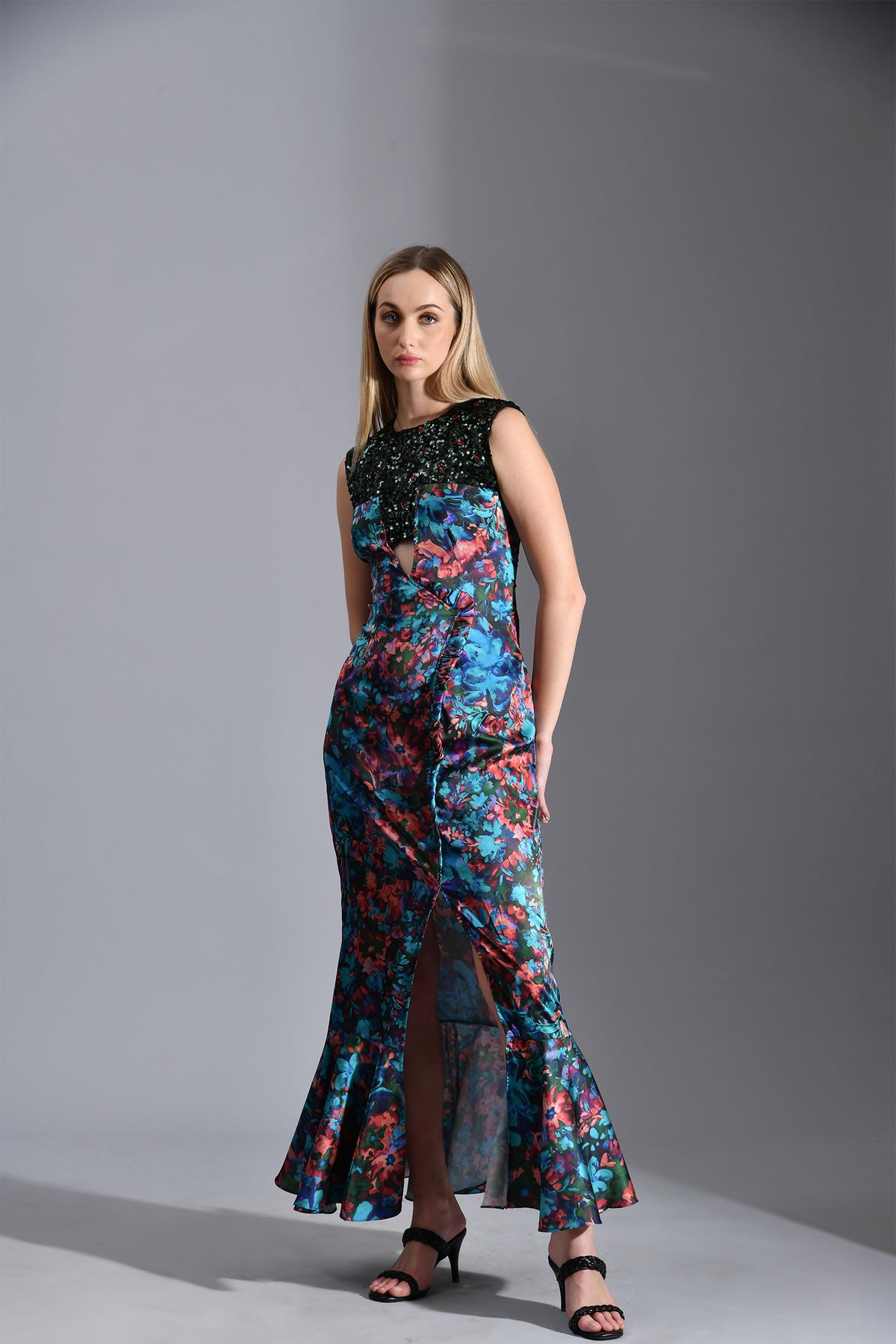 BELLE SEQUIN  MAXI DRESS