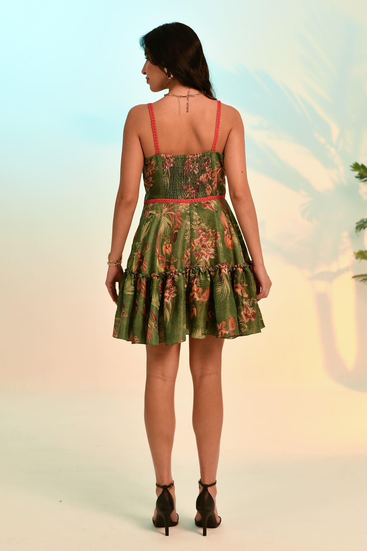 Palm & Petal Mini Dress