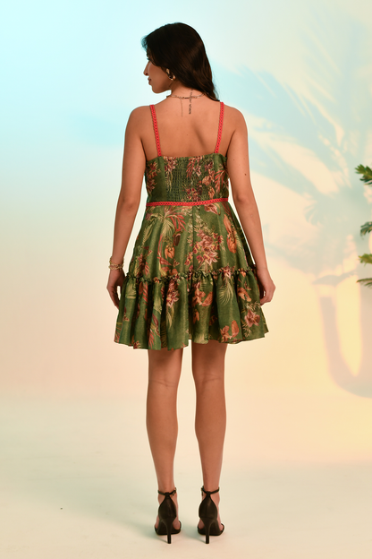 Palm & Petal Mini Dress