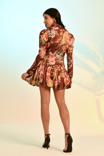 Soleil Bloom Mini Dress