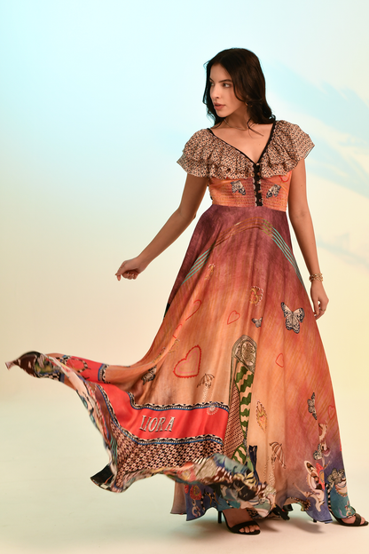 Abstract Muse Maxi Dress
