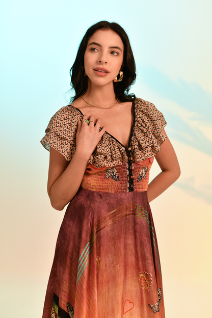 Abstract Muse Maxi Dress