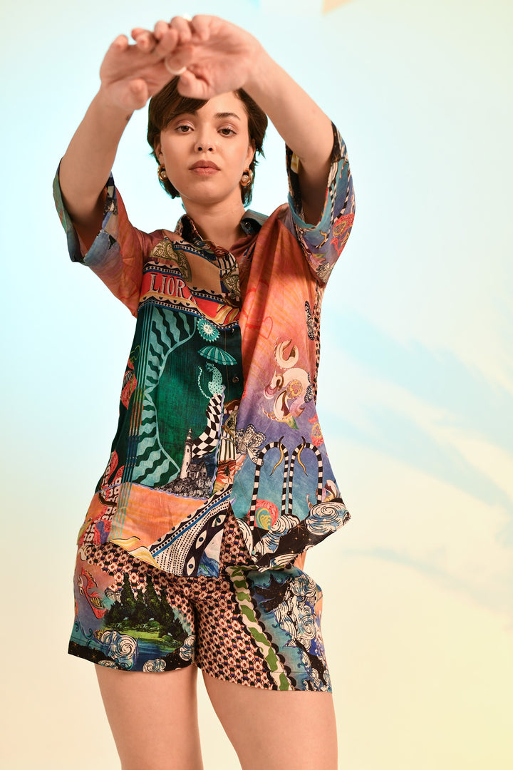Abstract Muse Shorts