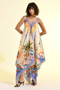 COASTAL HANDKERCHIEF MAXI DRESS
