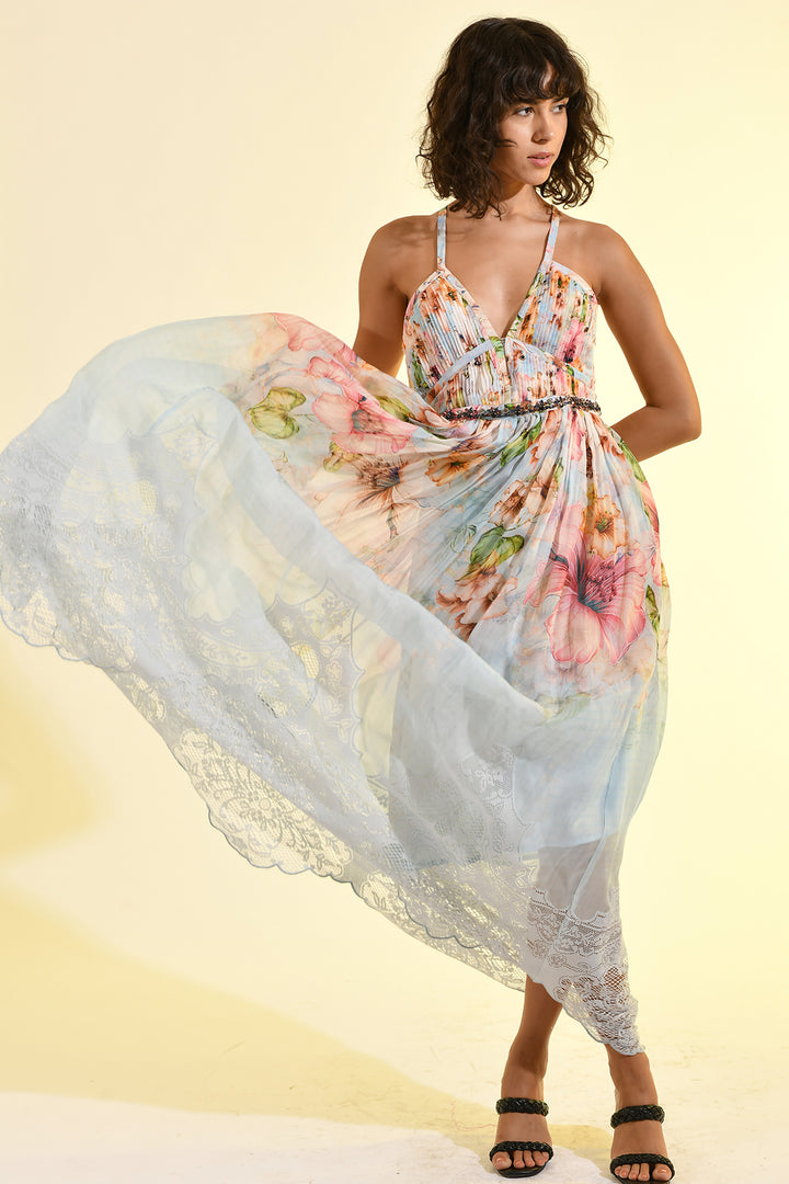 AETHER PLEATED MAXI DRESS