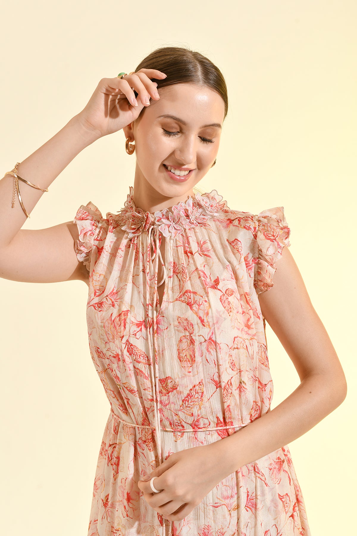 Neckholder-Top aus Linne