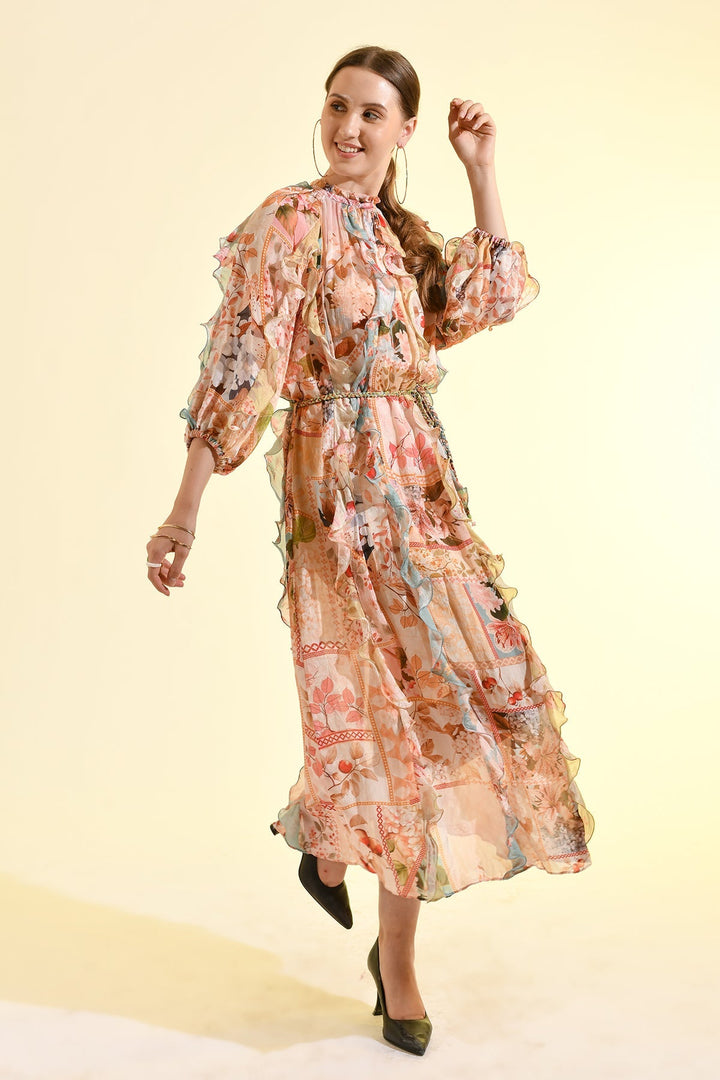 PLUM  PARADISE RUFFLE  MAXI DRESS