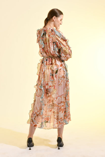 PLUM  PARADISE RUFFLE  MAXI DRESS