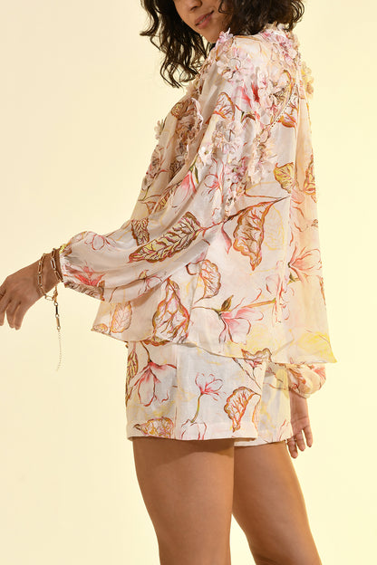 FLORAL BLUSH TOP