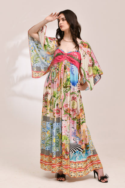 Riviera Bloom Maxi dress