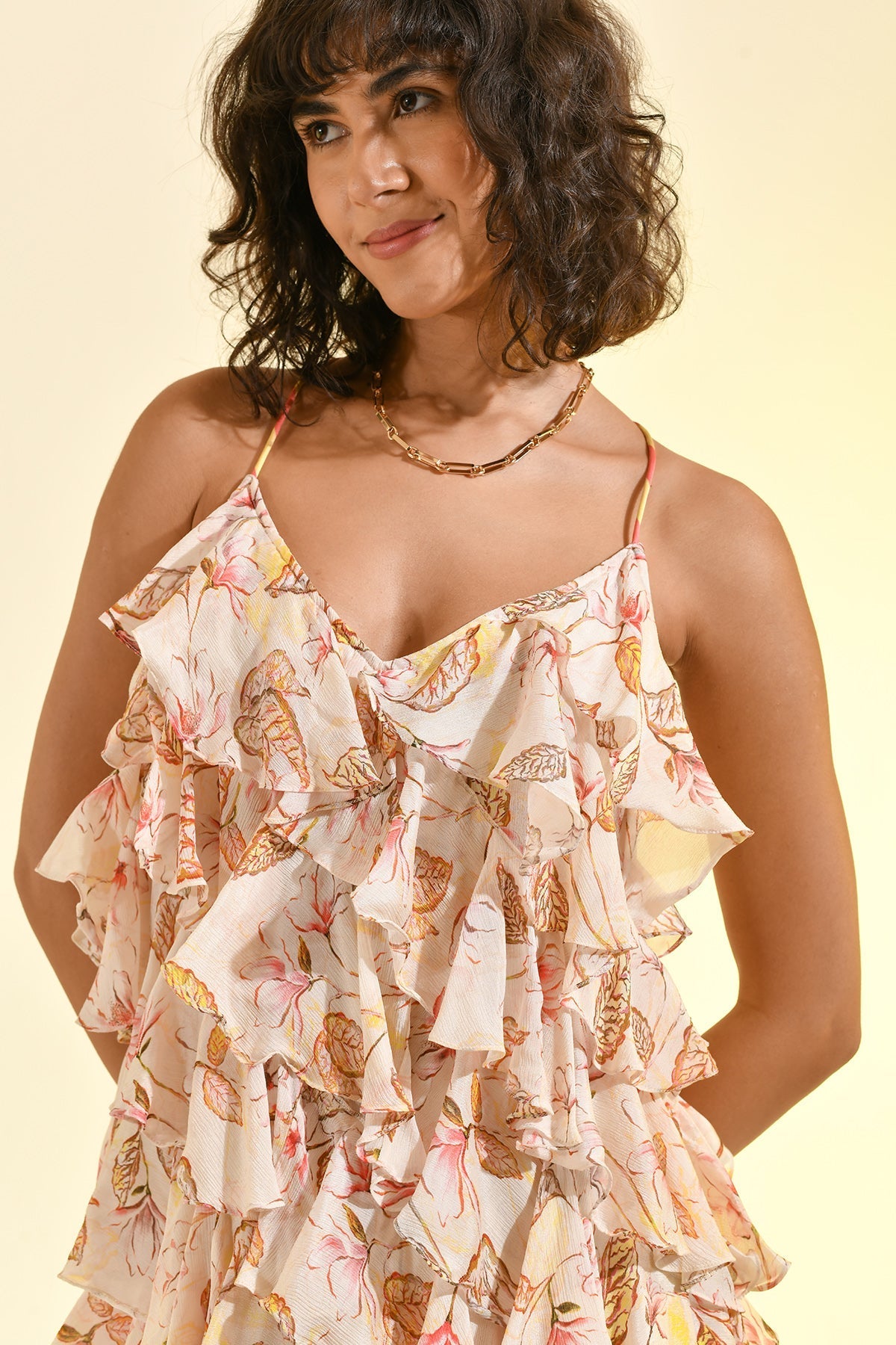 Neckholder-Top aus Linne