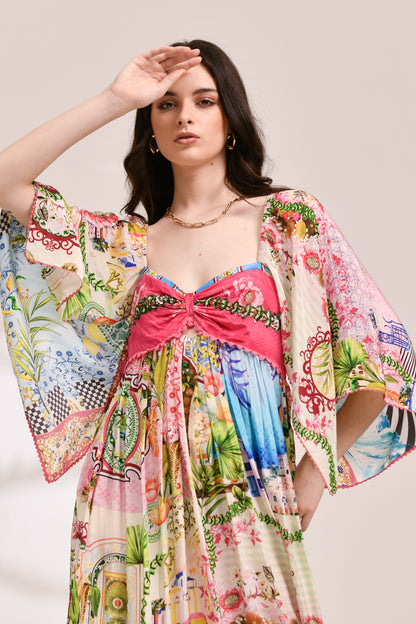 Riviera Bloom Maxi dress