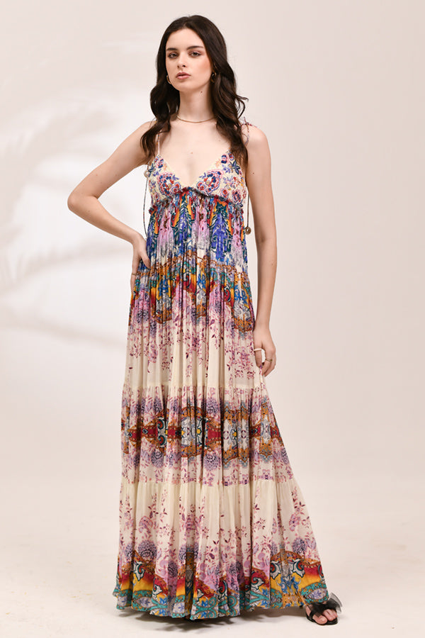 Mosaic Tiered Sun Dress