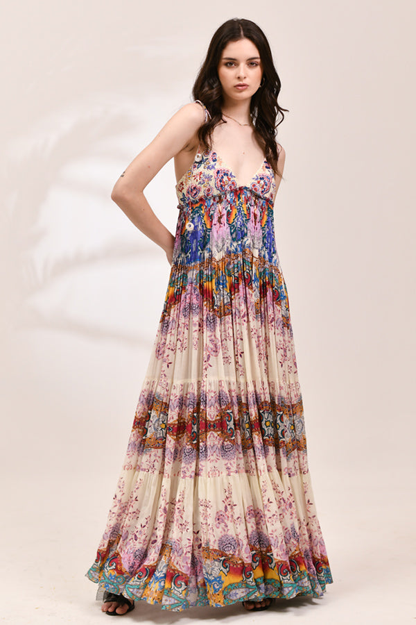 Mosaic Tiered Sun Dress