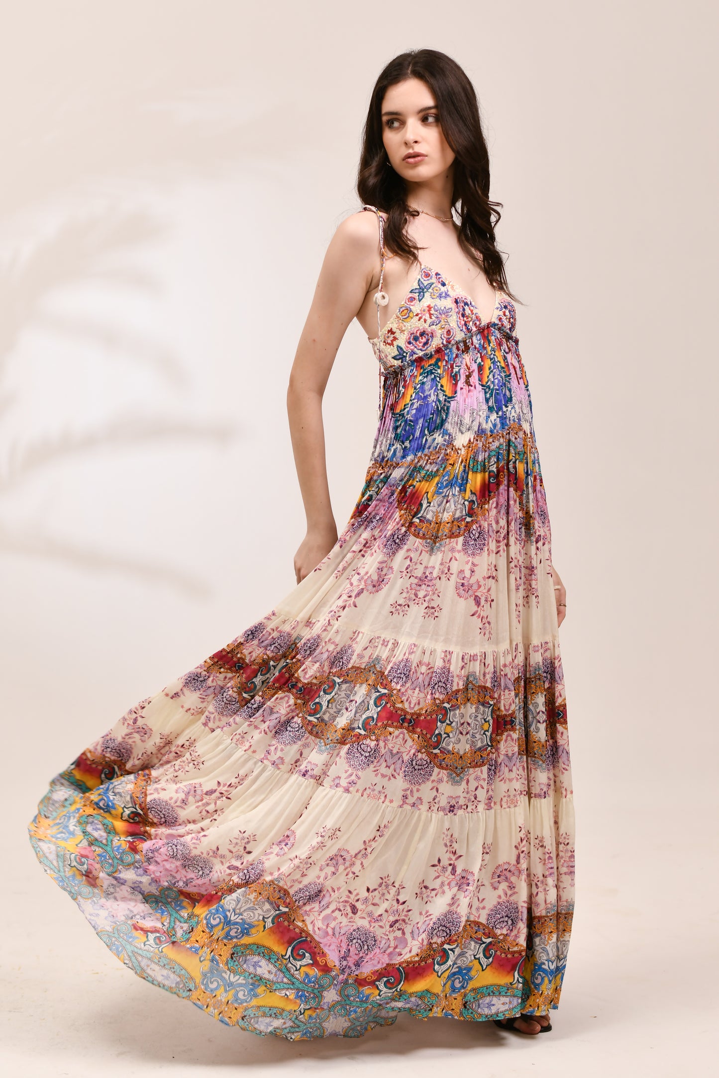 Mosaic Tiered Sun Dress